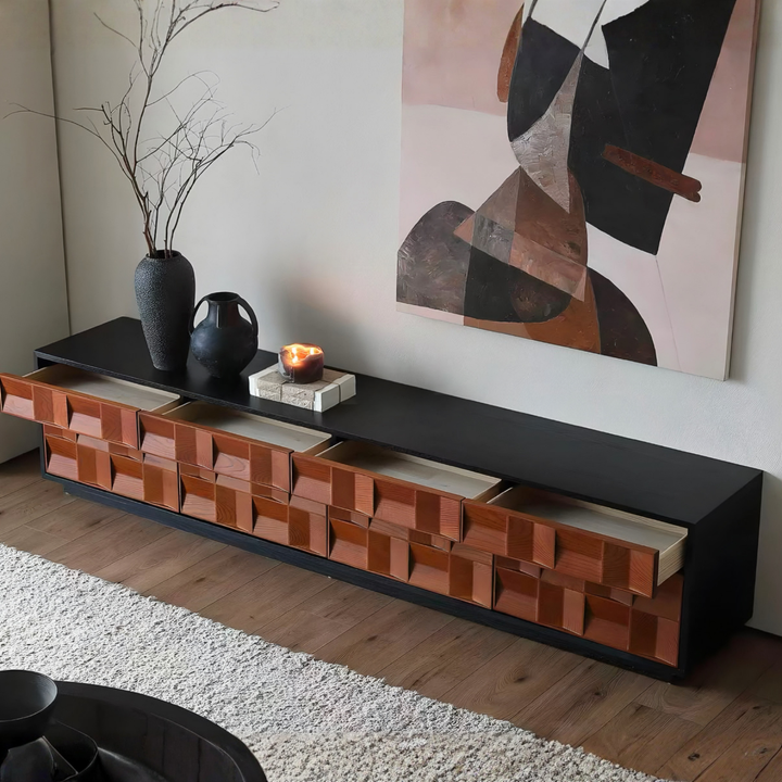CALDIVO Modern Solid Wood TV Console - Urban Mood Singapore