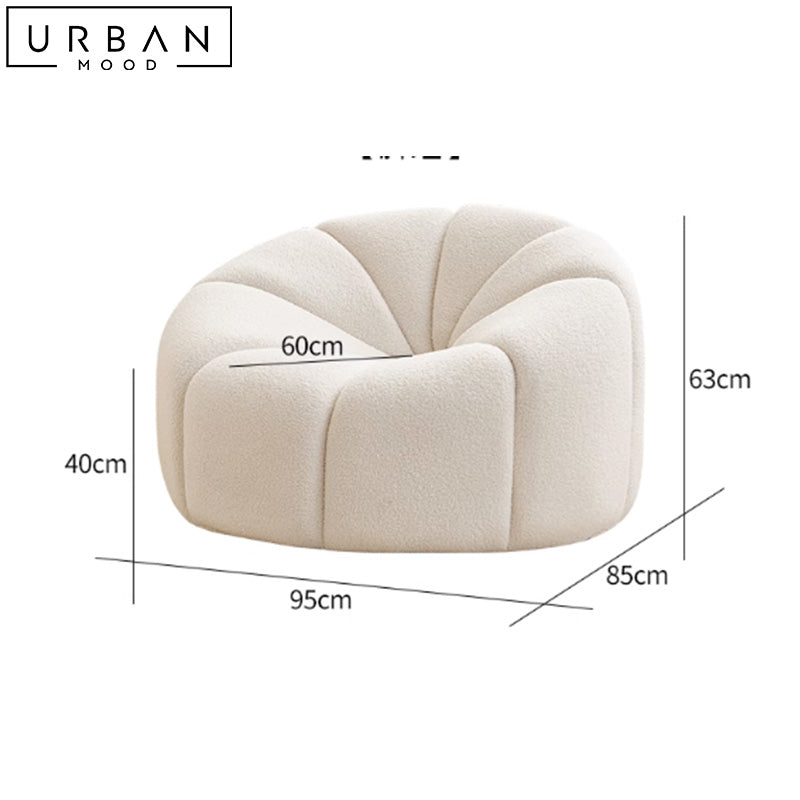 CALEN Modern Velvet Armchair