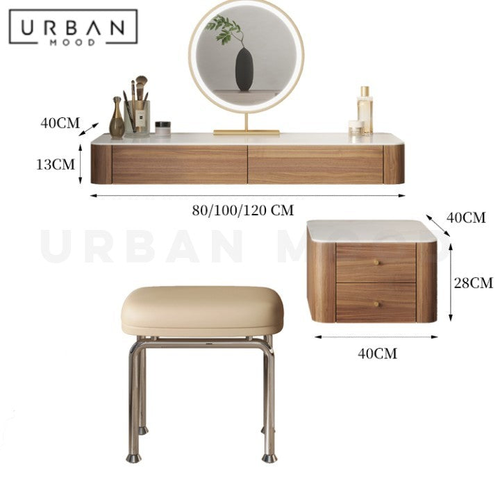 CALLE Modern Sintered Stone Floating Vanity Table