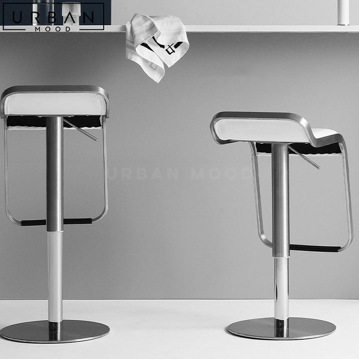 CALPE Modern Leather Bar Stool