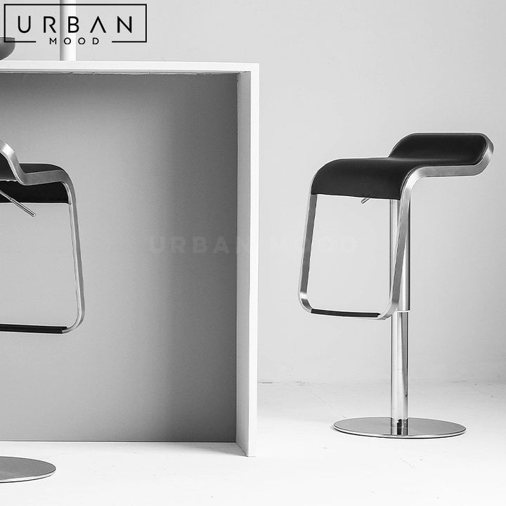 CALPE Modern Leather Bar Stool