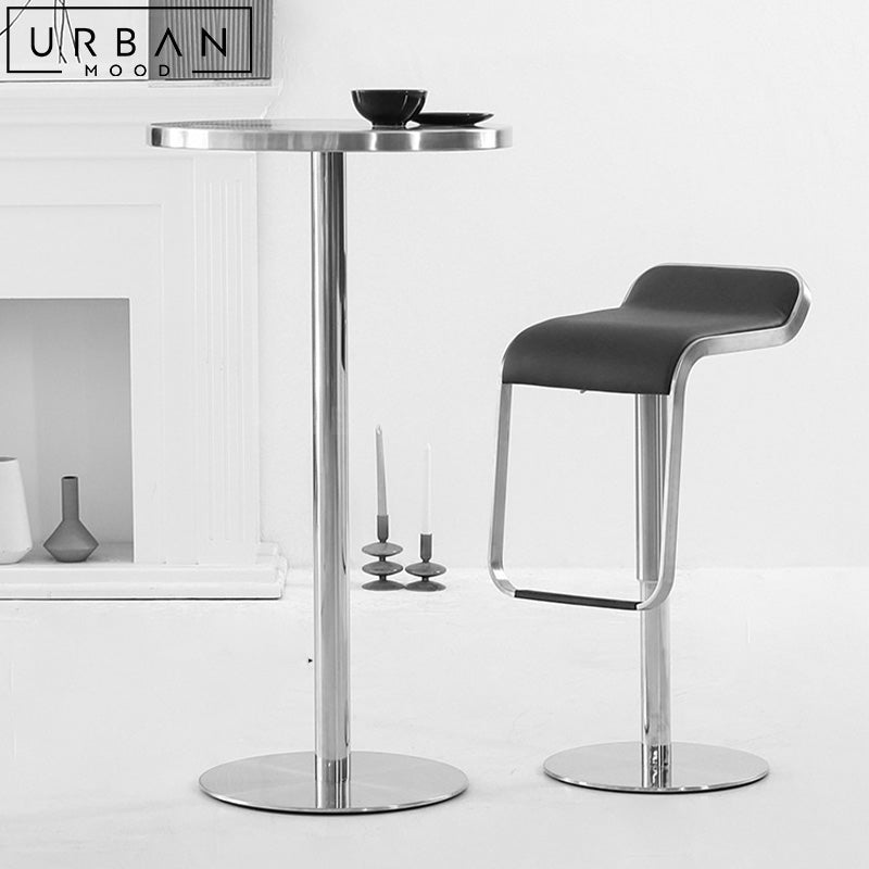 CALPE Modern Leather Bar Stool