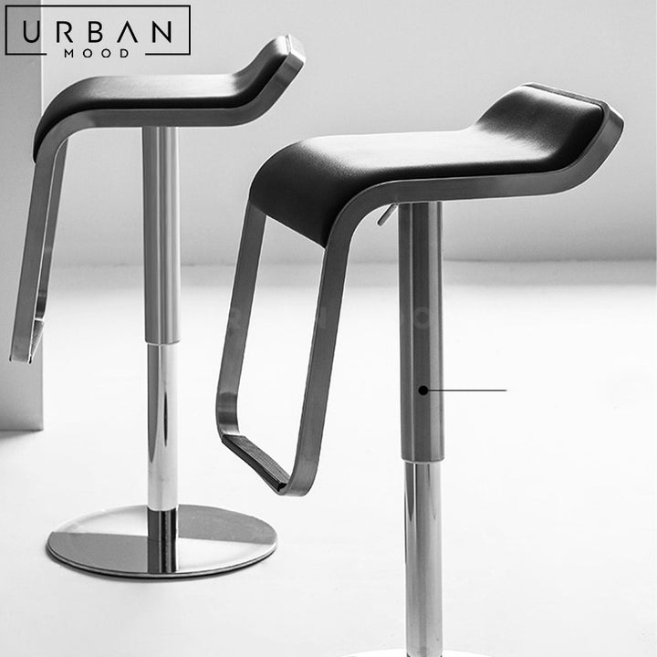 CALPE Modern Leather Bar Stool