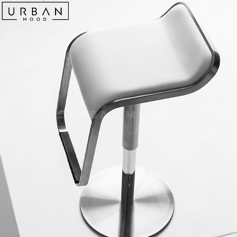 CALPE Modern Leather Bar Stool