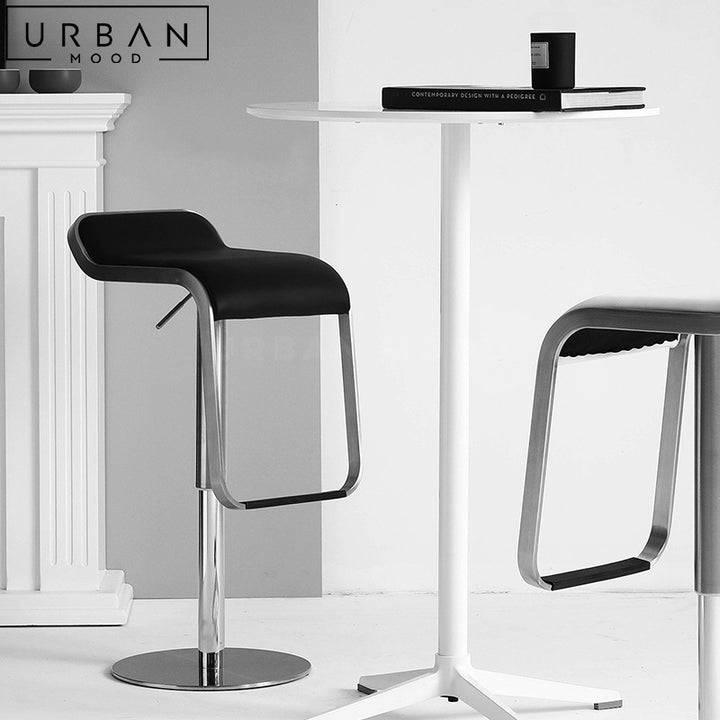 CALPE Modern Leather Bar Stool