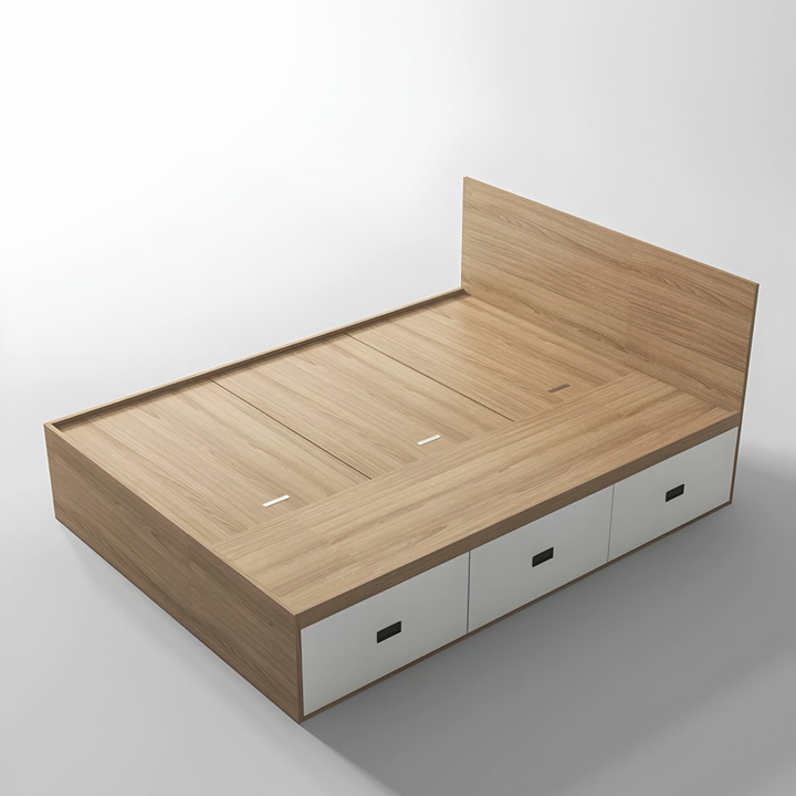 CALVEN Modern Storage Bedframe - Urban Mood Singapore