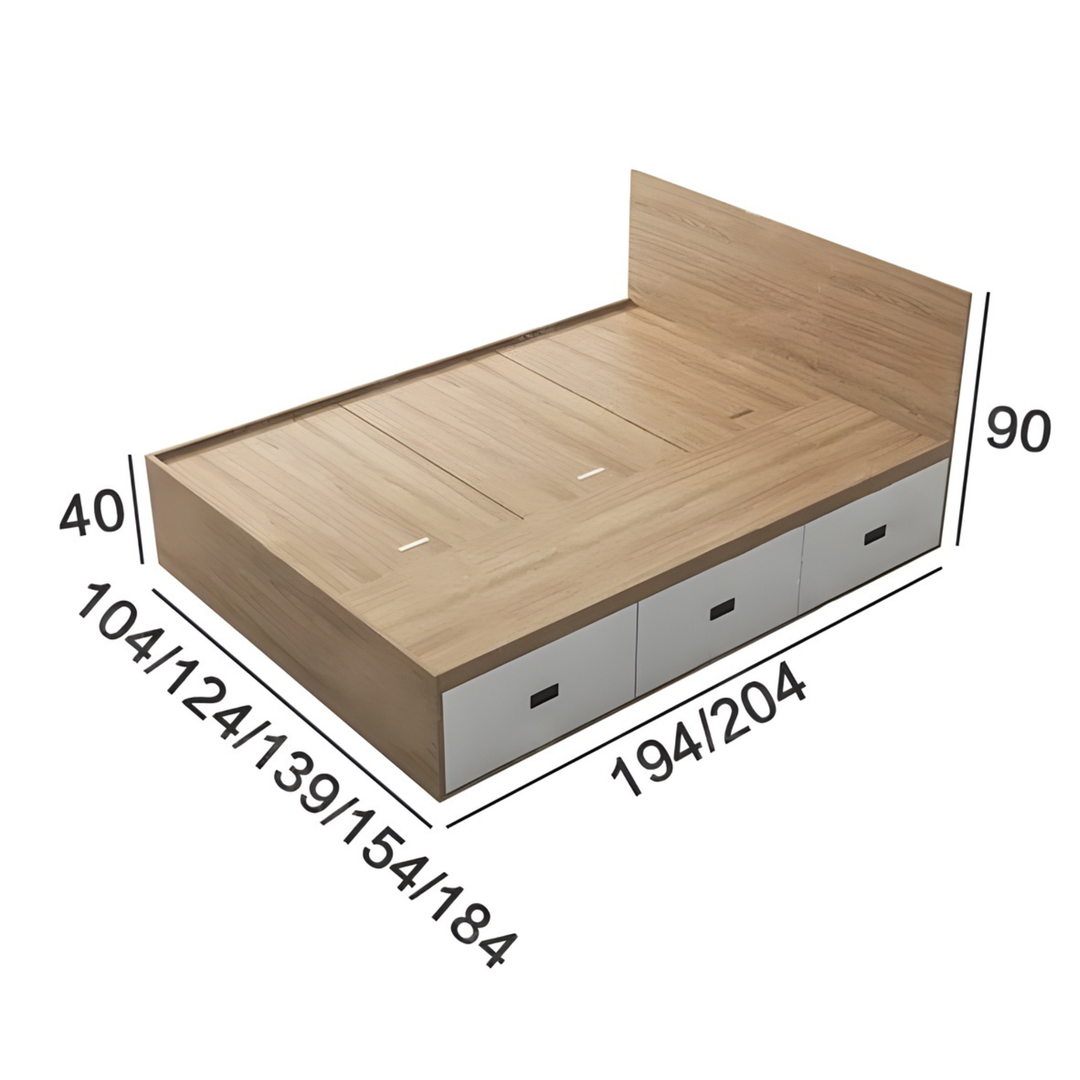 CALVEN Modern Storage Bedframe - Urban Mood Singapore