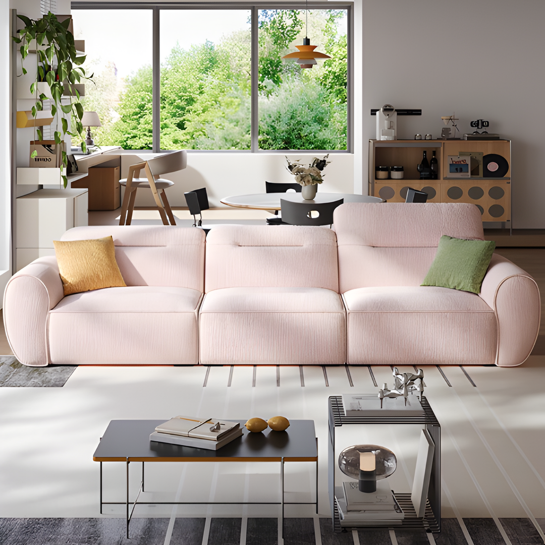 CALVIREN Modern Chenille Fabric Sofa - Urban Mood Singapore