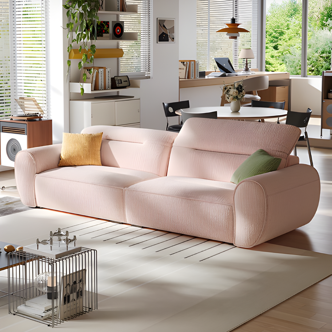 CALVIREN Modern Chenille Fabric Sofa - Urban Mood Singapore