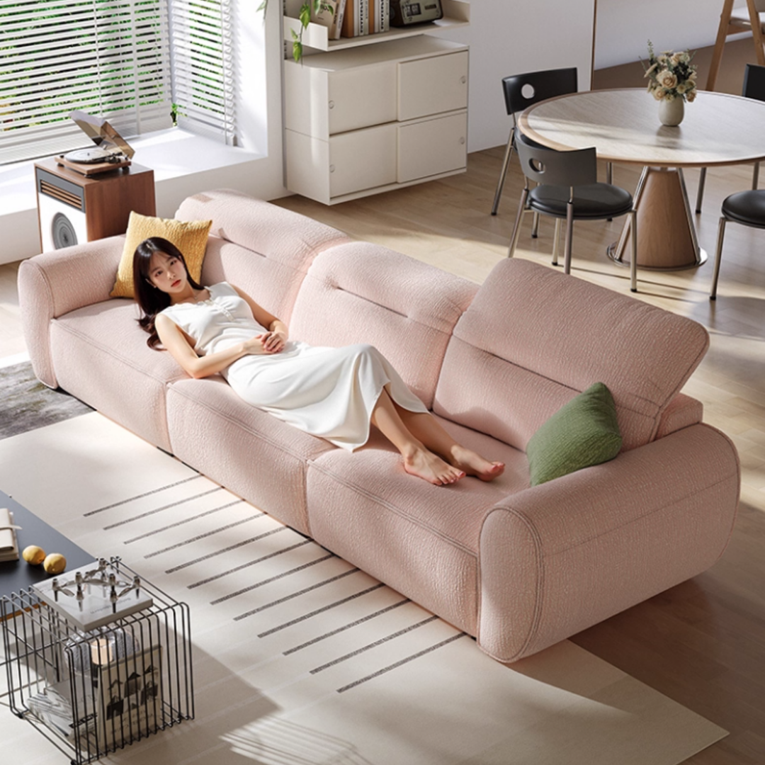 CALVIREN Modern Chenille Fabric Sofa - Urban Mood Singapore