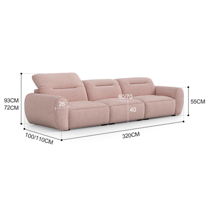 CALVIREN Modern Chenille Fabric Sofa - Urban Mood Singapore