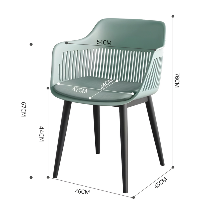 CALVORA Modern Plastic Dining Chair - Urban Mood Singapore
