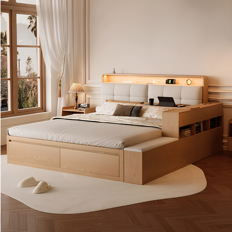 CALY Modern Multipurpose Storage Bedframe - Urban Mood Singapore