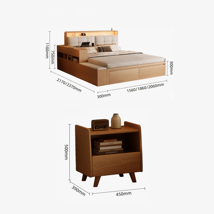 CALY Modern Multipurpose Storage Bedframe - Urban Mood Singapore