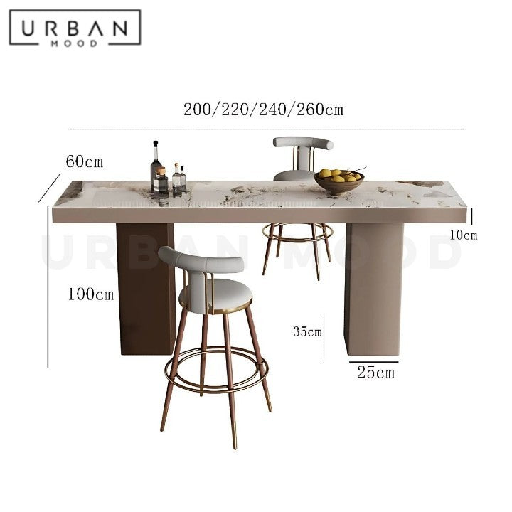 CANAN Modern Sintered Stone Bar Table