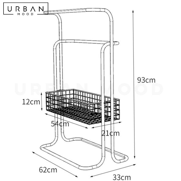 CANDICE Modern Bathroom Towel Rack