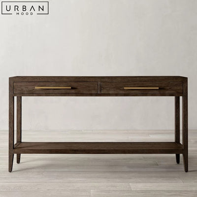 CARINA Vintage Solid Wood Console Table