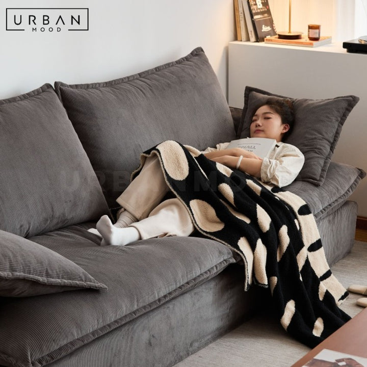 CARLISH Modern Fabric Sofa