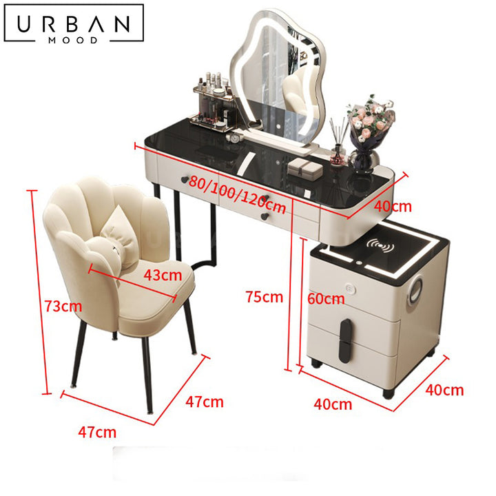 CARMI Modern Vanity Table Set