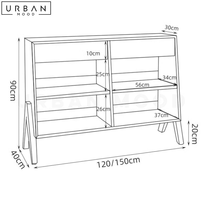 CAROLINE Vintage Display Cabinet