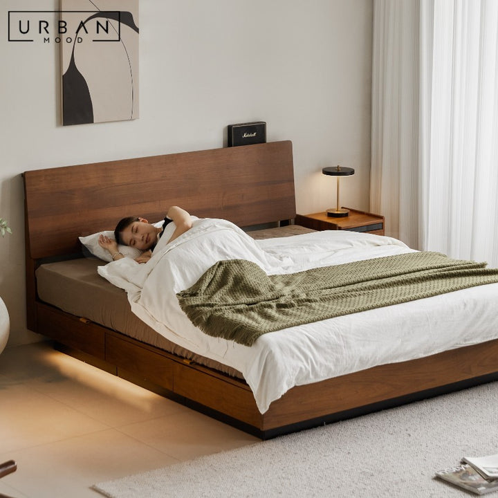 CARO Aesop Solid Wood Bedframe