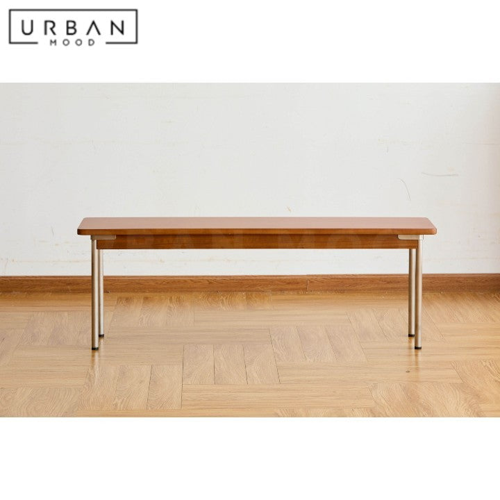 CASPER Modern Solid Wood Dining Bench