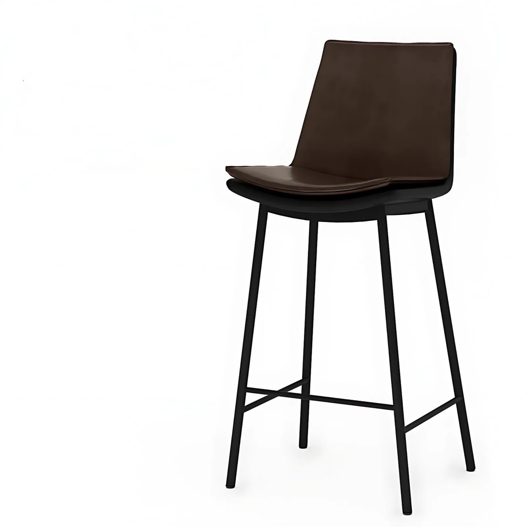 CASSIAN Modern Leather Bar Stool - Urban Mood Singapore
