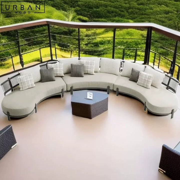 CASTRO Modern Outdoor Rattan Sofa