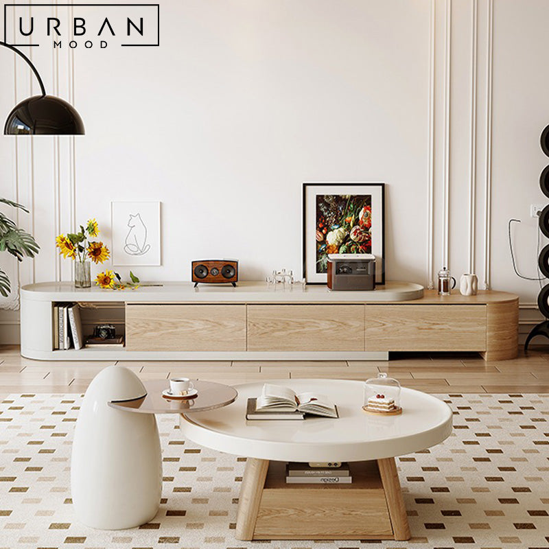 CATERI Japandi TV Console & Coffee Table – Urban Mood