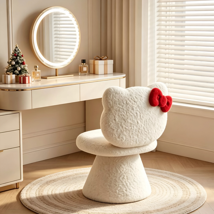 CAVENA Modern Boucle Vanity Chair - Urban Mood Singapore