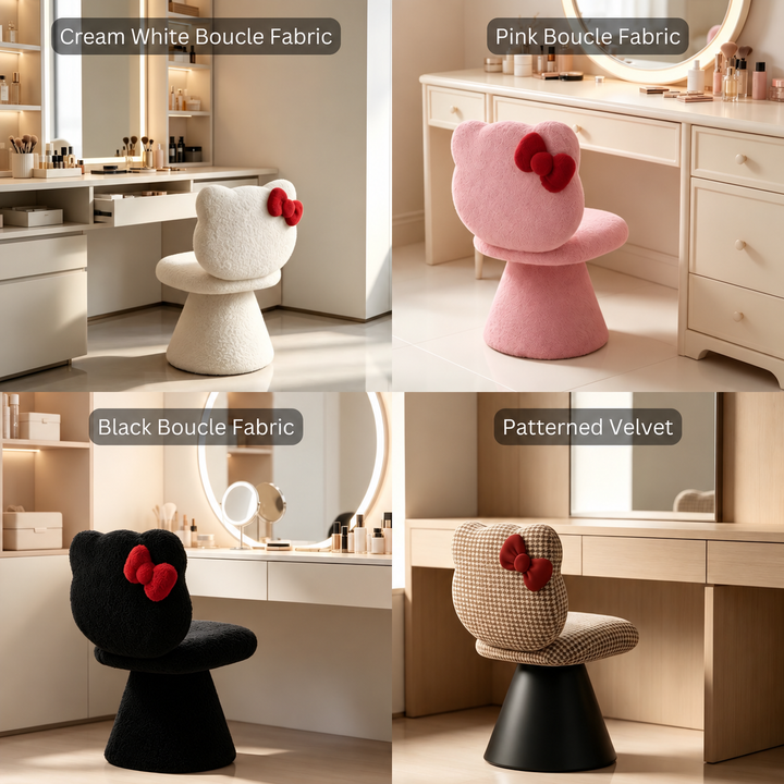 CAVENA Modern Boucle Vanity Chair - Urban Mood Singapore