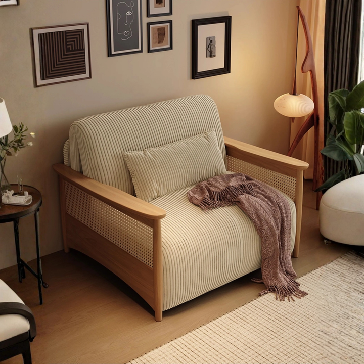 CAVENZA Retro Rattan Electric Recliner Sofa Bed - Urban Mood Singapore
