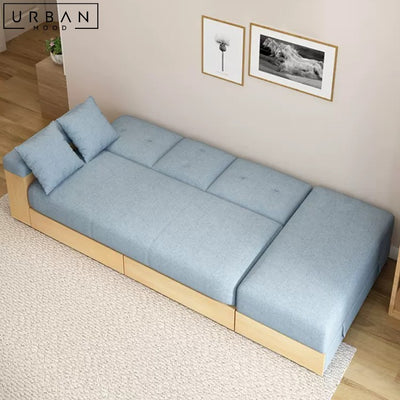 CAYA Japandi Fabric Sofa Bed