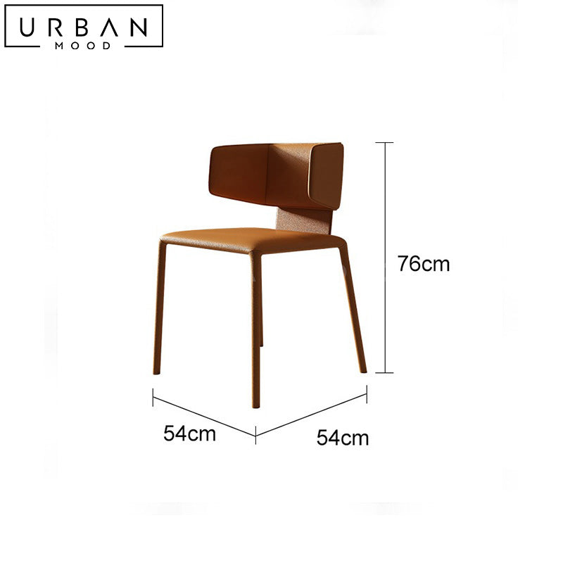 CECLY Modern Leather Dining Chair