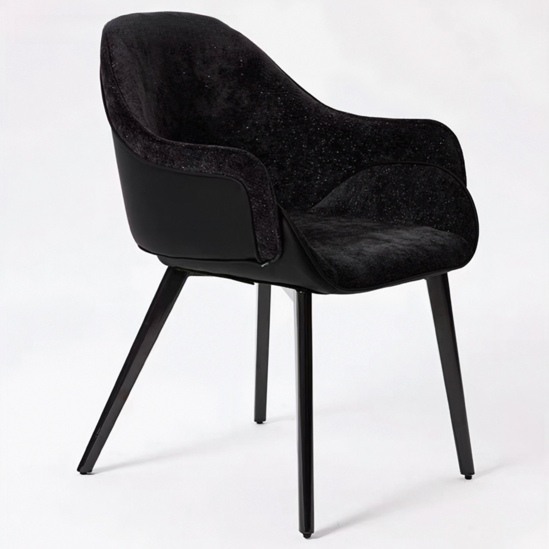 CEDRICK Modern Fabric Dining Armchair - Urban Mood Singapore