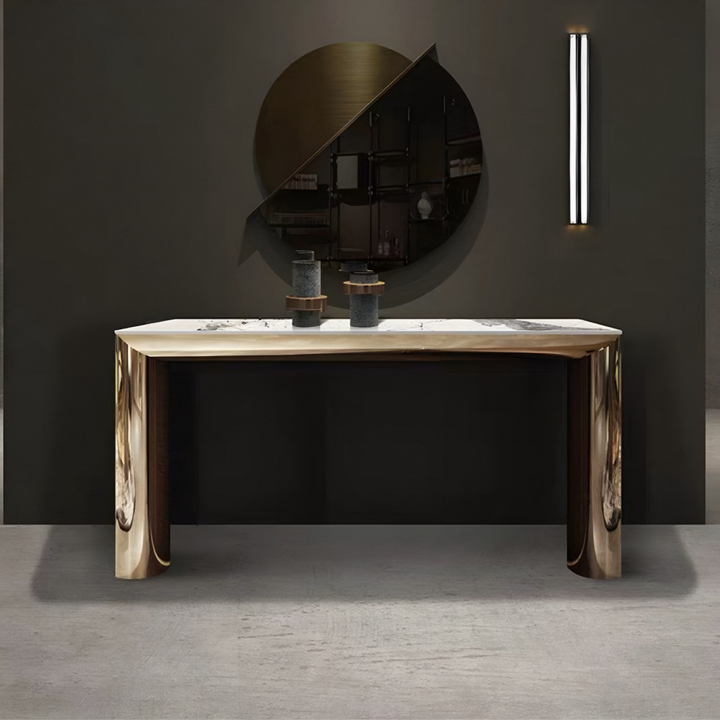CELINA Modern Sintered Stone Console Table - Urban Mood Singapore
