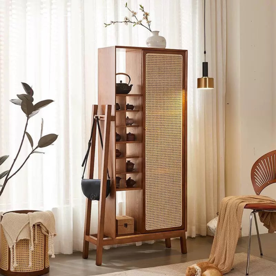 CELVINA Rattan Display Cabinet - Urban Mood Singapore