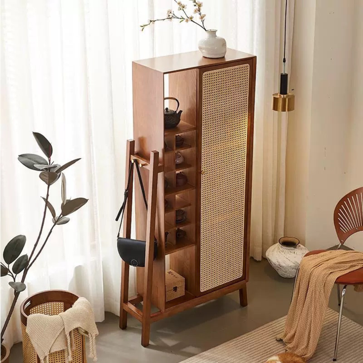 CELVINA Rattan Display Cabinet - Urban Mood Singapore