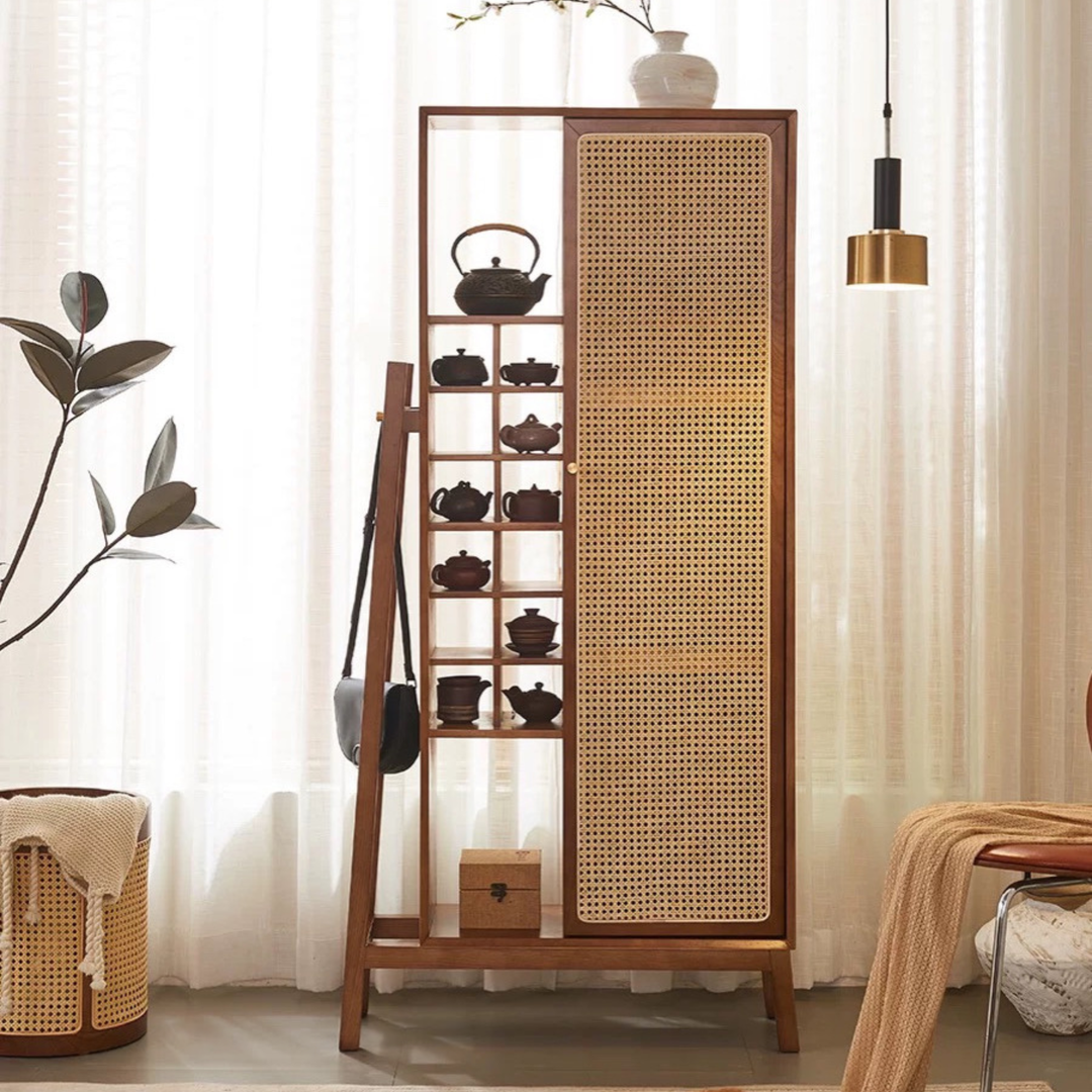 CELVINA Rattan Display Cabinet - Urban Mood Singapore