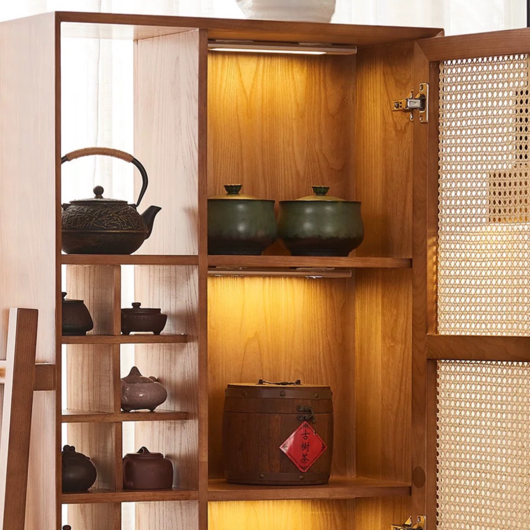 CELVINA Rattan Display Cabinet - Urban Mood Singapore