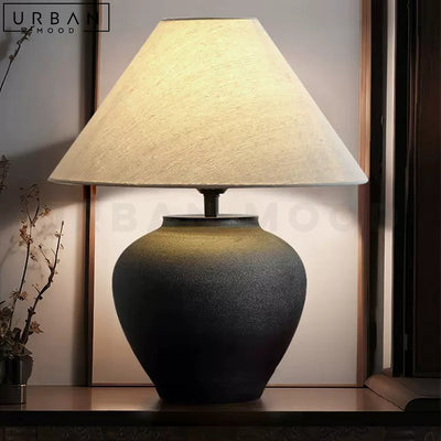 MYLA Japandi Ceramic Table Lamp