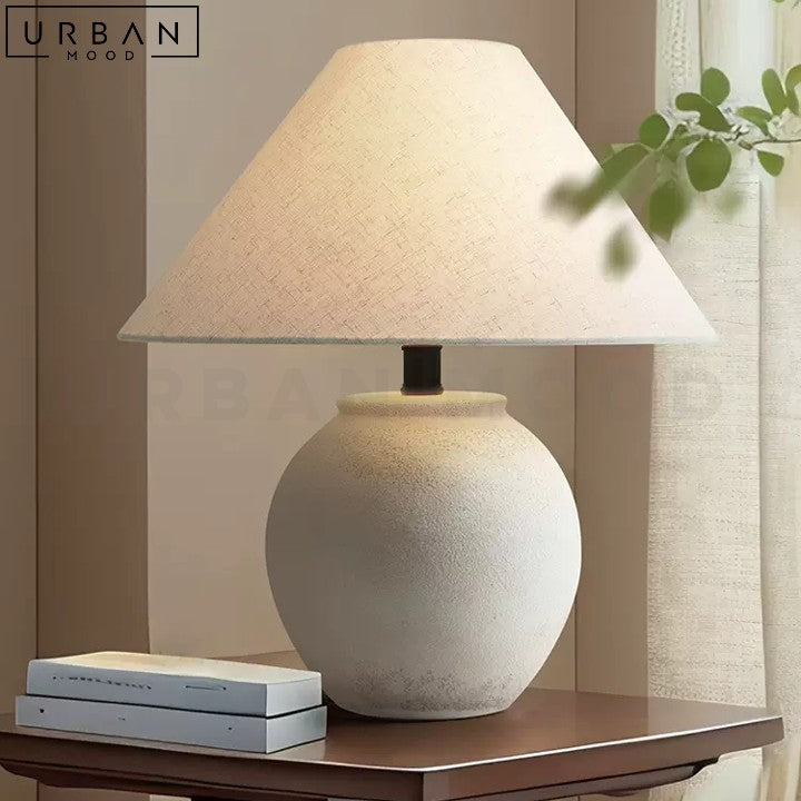 MYLA Japandi Ceramic Table Lamp