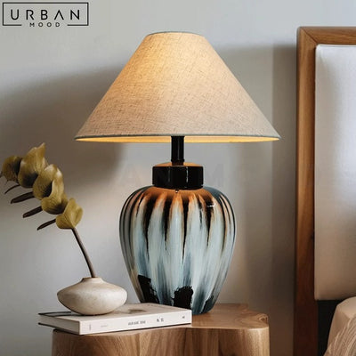MYLA Japandi Ceramic Table Lamp