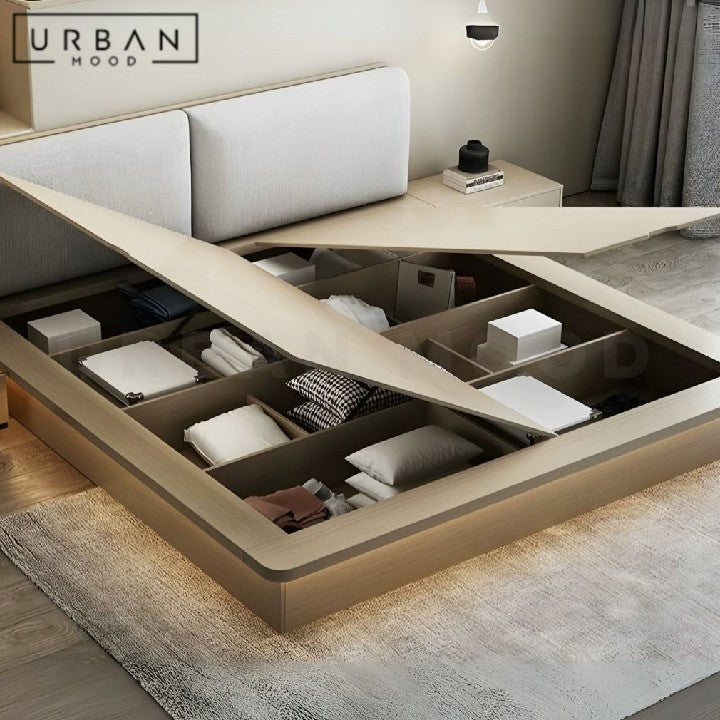 CHARITY Modern Japanese Storage Bed
