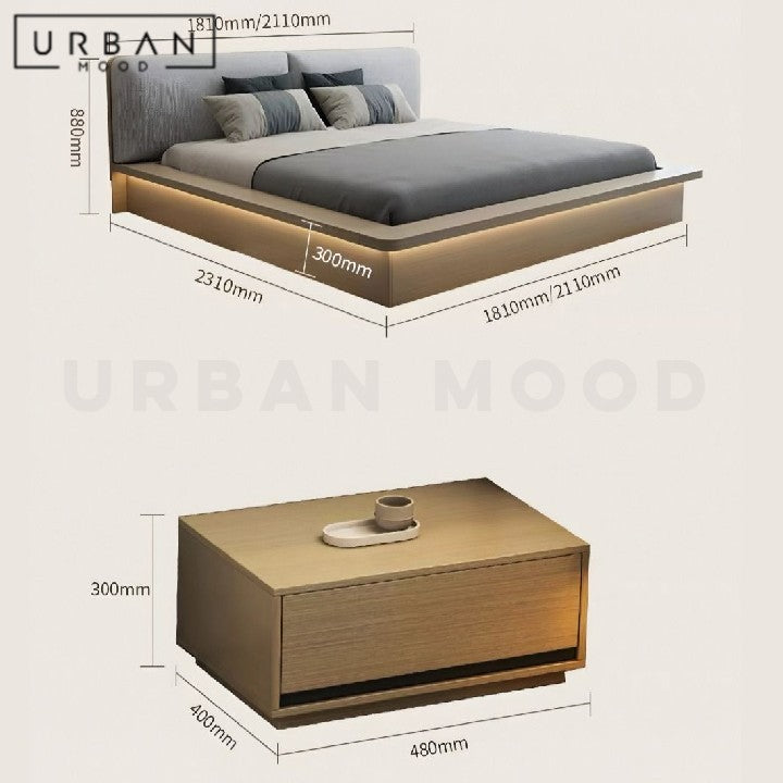 CHARITY Modern Japanese Storage Bed