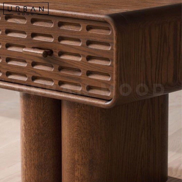 CHARRIER Modern Solid Wood Bedside Table