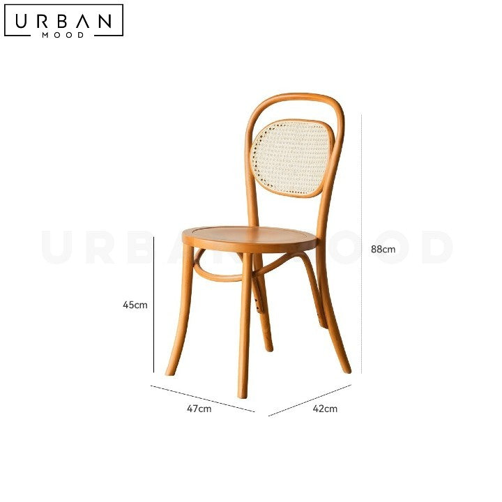 ZIN Vintage Rattan Dining Chair