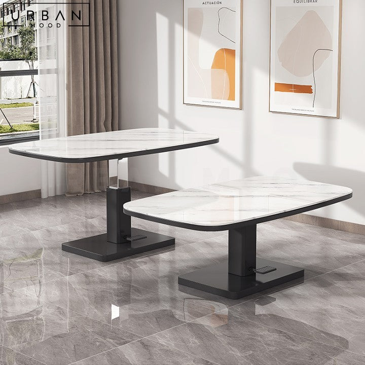 CHAZO Modern Convertible Sintered Stone Coffee / Dining Table