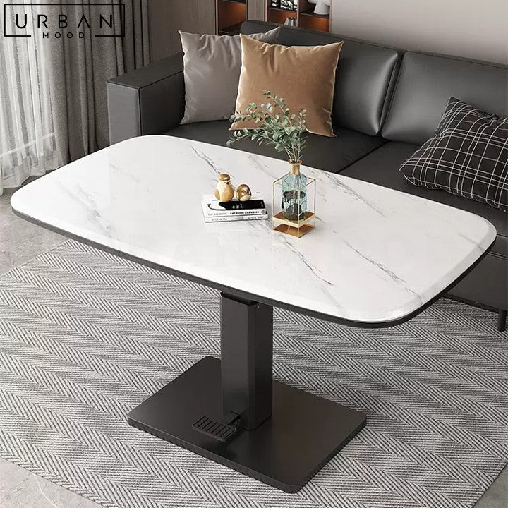 CHAZO Modern Convertible Sintered Stone Coffee / Dining Table