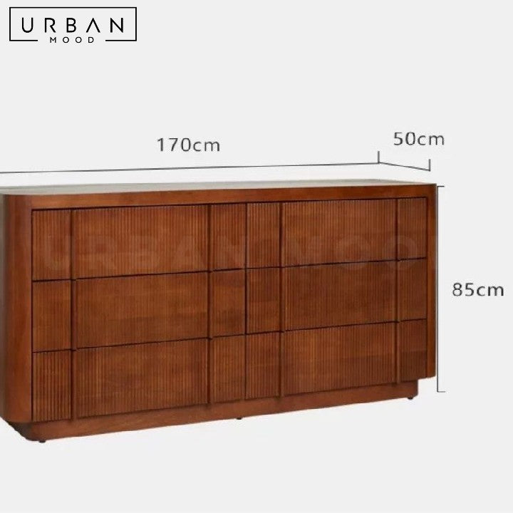 CHAVEZ Modern Solid Wood Chest Of Drawers